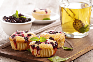 Muffins with black currant