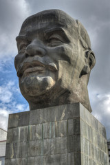 Fototapeta premium Monument to Ulyanov Lenin in Russia the city of Ulan-Ude