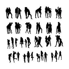 Vector Fashion Model Silhouettes. Part 10.