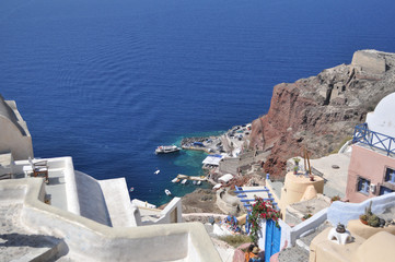 Landscape Greek island in the Mediterranean sea.