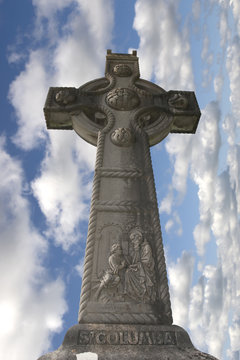 memorial cross in honor of saint colomba