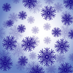 Fototapeta na wymiar Snowflakes background