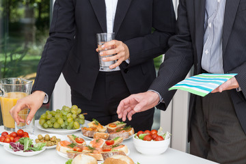 Business party on the open air