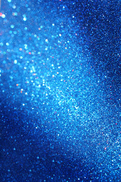 Defocused abstract blue lights background