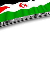 Designelement Flagge West Sahara