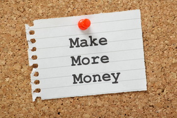 Make More Money on a cork notice board