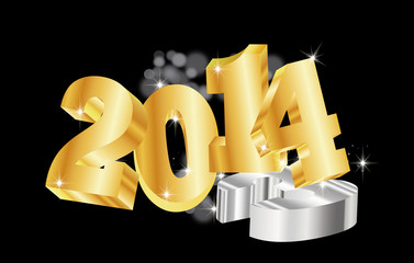 number 2014 new year background © terramigrante