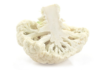 Fresh cauliflower cabbage vegetable isolated on white