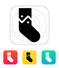 Christmas stocking icon.