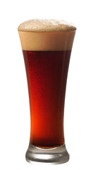 Glass of dark beer