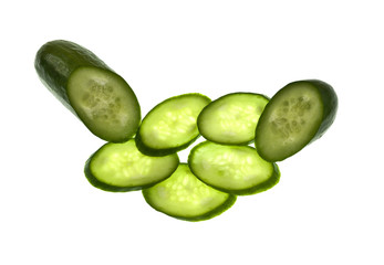 Baby Cucumber freshly sliced