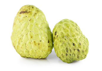sugar apple isolated on white background