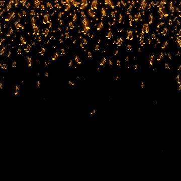 Vector Illustration of an Abstract Music Background