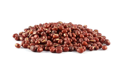 Red beans isolated on white background