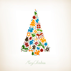 Fototapeta na wymiar Vector Illustration of an Abstract Christmas Background