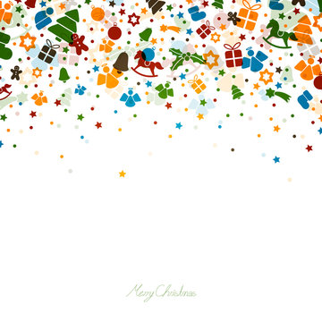 Vector Illustration of an Abstract Christmas Background