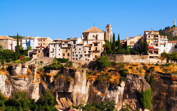 General view of Cuenca  in summer