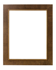 Decorative photo frame isolated on white background.