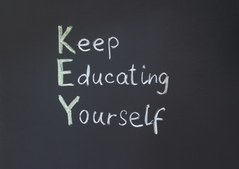 keep educating yourself