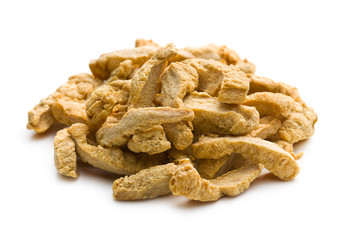 pile of soy meat
