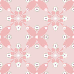 Abstract seamless floral pattern