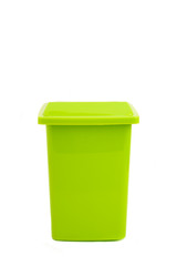 cassonetto verde - isolated recycling green container