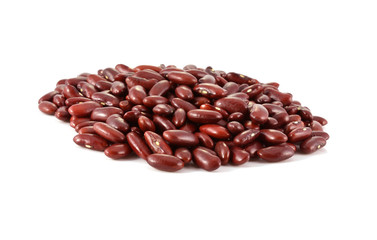kidney beans on white background