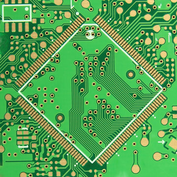 The Green PCB on the lighting.