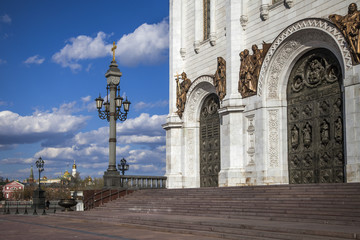 Doorway into the Cathedral of Christ the Saviour, Moscow