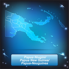 Papua-Neuguinea mit Grenzen leuchtend