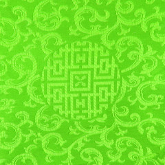 green Thai fabric patter