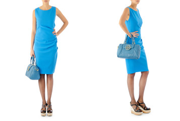 Woman fashion concept isolated on white