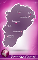 Franche-Comté Abstrakter Hintergrund in Violett