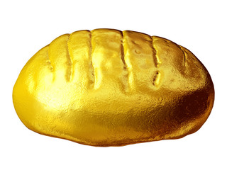 golden loaf of bread