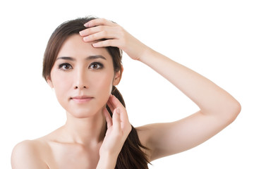 Fototapeta premium Asian female beauty face