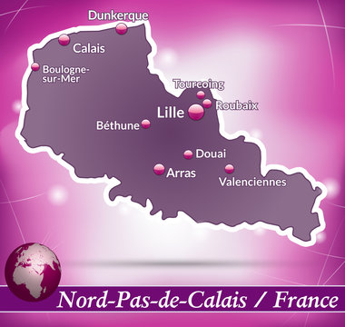 Nord-Pas-de-Calais Abstrakter Hintergrund