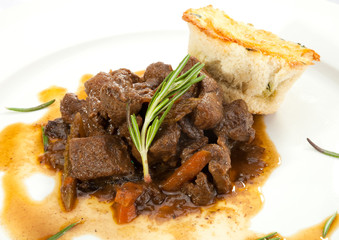 Venison ragout with dumpling