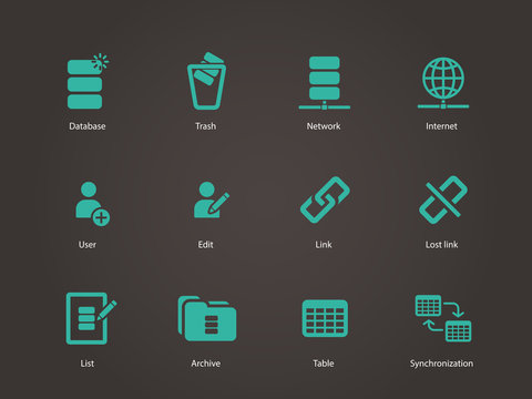 Database icons.
