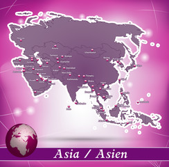 Asien Abstrakter Hintergrund in Violett