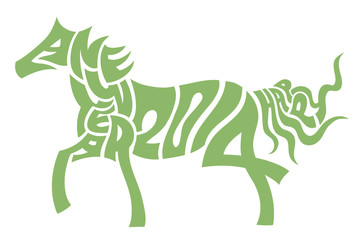 年賀状2014『サイケデリック』