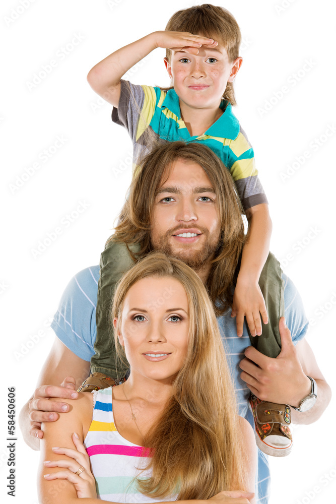 Poster young family