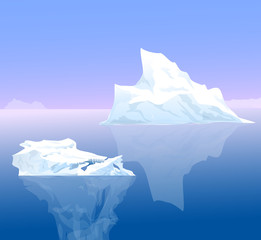 Beauty of Iceberg - vector