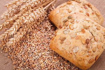 frisch gebackenes knuspriges brot detail