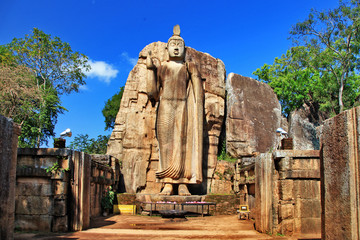 Big statue of Buddha - Awukana , Sri lanka