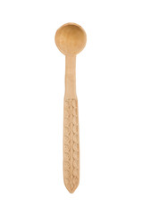 Wooden spoon, commonly used in food preparation