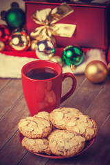 Cookies and cup of coffee