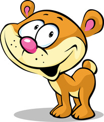 funny cute bear illustration