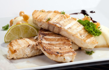 Grilled butterfish  w potato puree