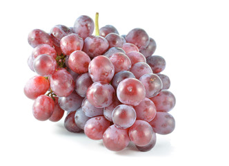 red grape isolated on white