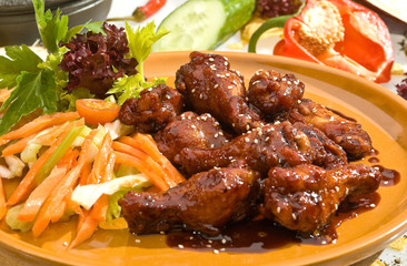 Grilled chicken legs mexican style